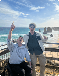 Jacob and Emilio at Great Ocean Road