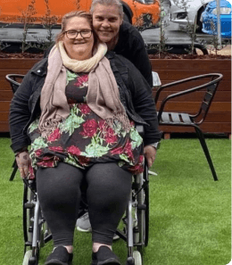 2 people smiling