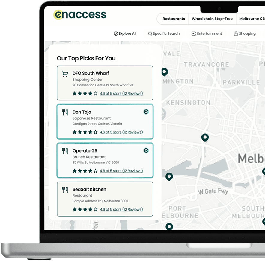 EnAccess desktop interface