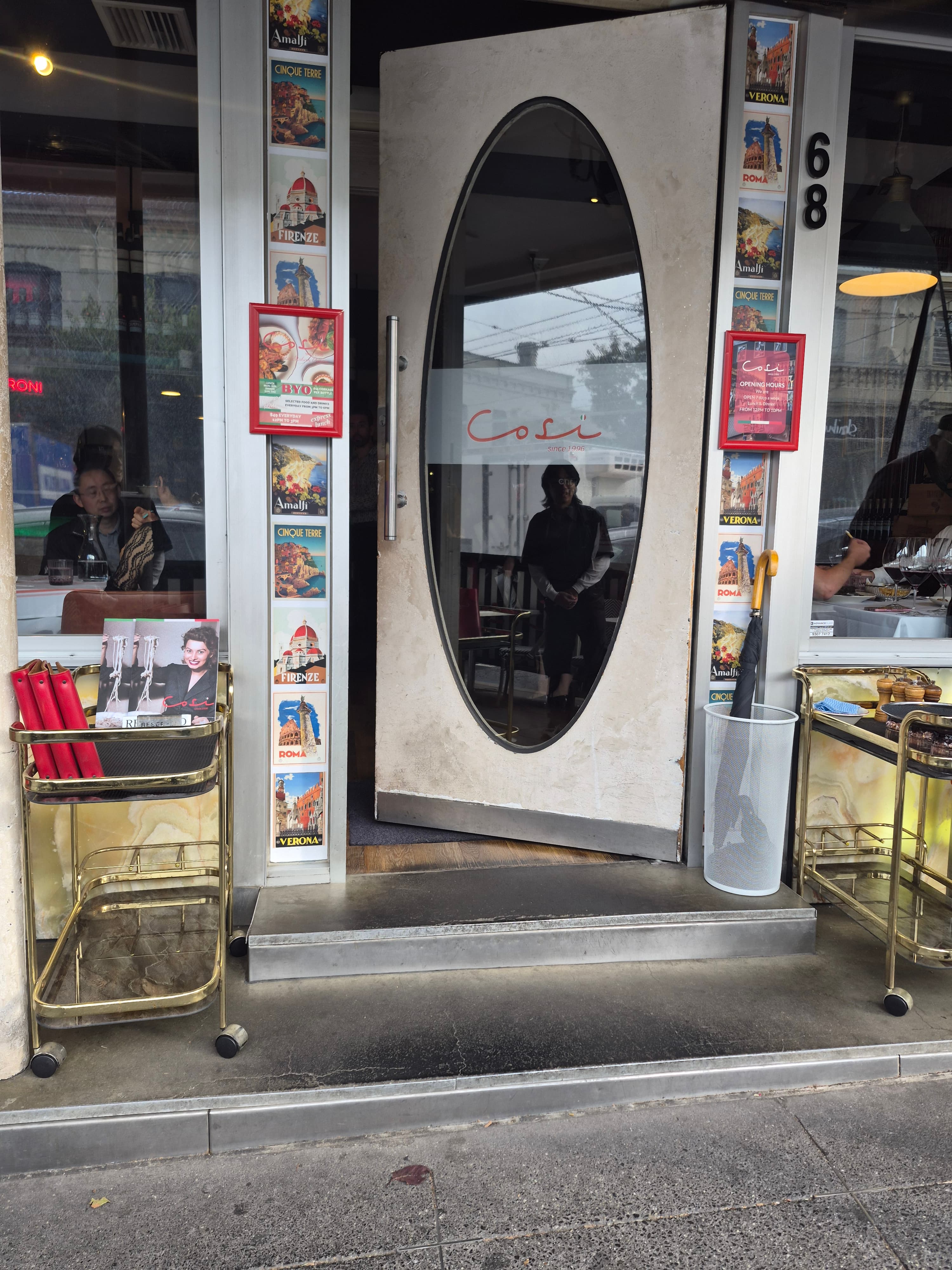 Cosi Bar Ristorante South Yarra - Italian Restaurant Since 1996